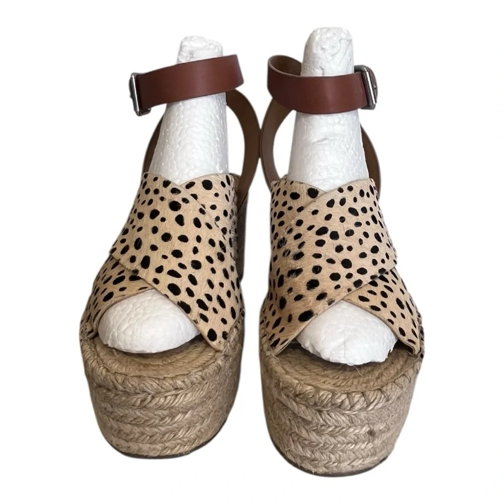 Dolce Vita | Carsie‎ Animal Print Espadrille Wedge Platform Sandal 10